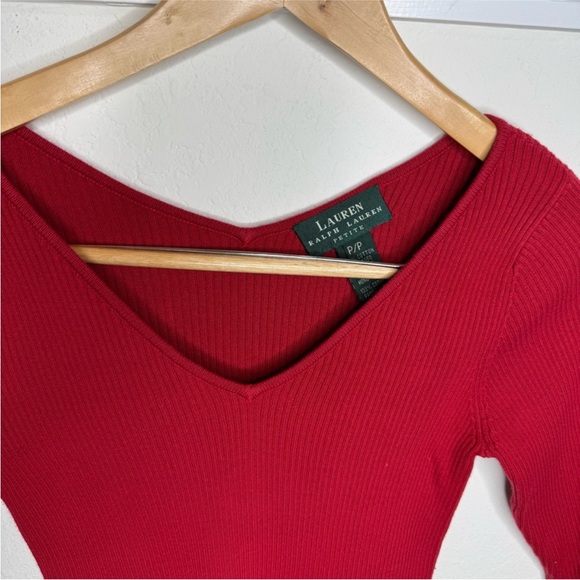 Lauren Ralph Lauren Sweaters - Ralph Lauren 90s Ribbed V-Neck Sweater